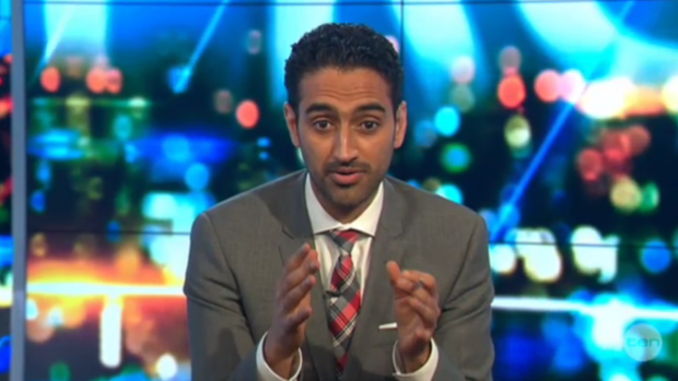Waleed Aly delivers his editorial, which went viral.