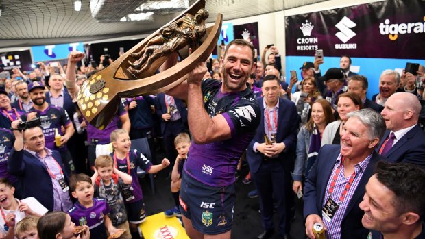 After winning another NRL premiership, the Storm would like to see skipper Cameron Smith play on into 2019.