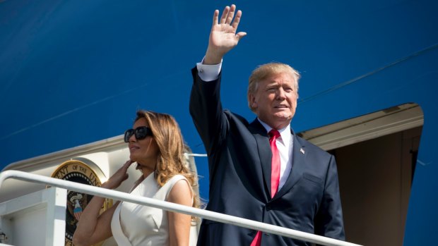 US President Donald Trump and first lady Melania Trump arrive in Hawaii on Friday, before travelling to Asia.