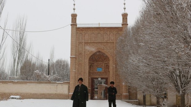 Uighurs in Xinjiang, China.
