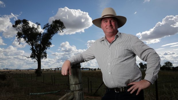 Barnaby Joyce on the campaign trail in New England.