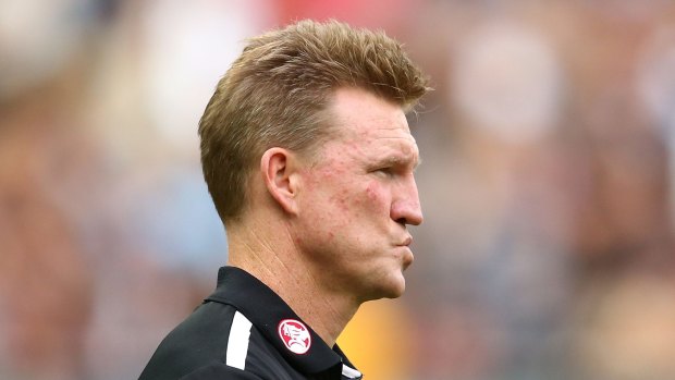 Nathan Buckley: Set to coach his 100th game this weekend against Brisbane.