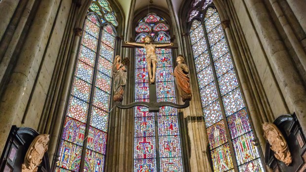 Interior of Cologne Cathedral.