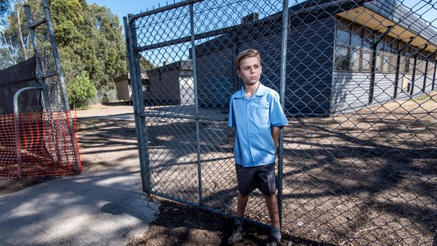 At risk? Sebastian Kounetas' parents hoped to enrol him at Strathmore Secondary College next year – but now have concerns for the asthmatic boy's health as a result of the CityLink-Tulla Widening project