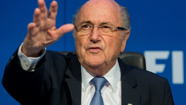 Under the microscope: FIFA President Sepp Blatter.