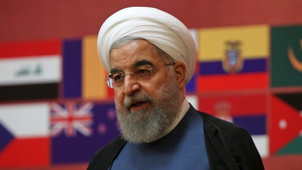 Iranian President Hassan Rouhani. Iran's leadership have relied on Chinese capital for infrastructure projects, despite concerns over domination from Beijing.