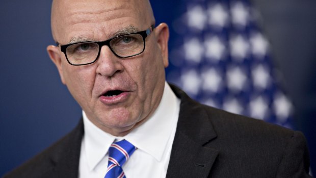 A "pain": H.R. McMaster, national security adviser, speaks during a White House press briefing in Washington, DC.