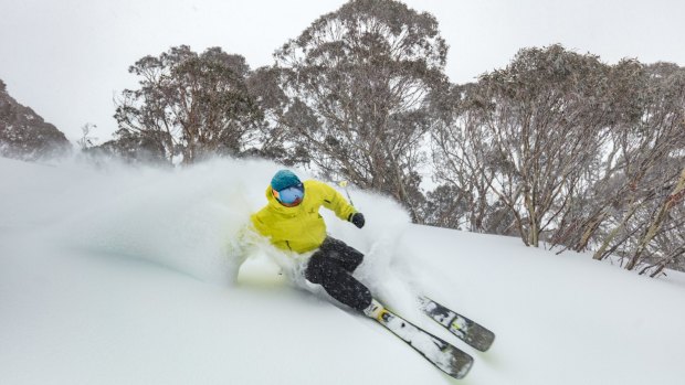 Mt Hotham has had 26 centimetres of snow since Monday morning.