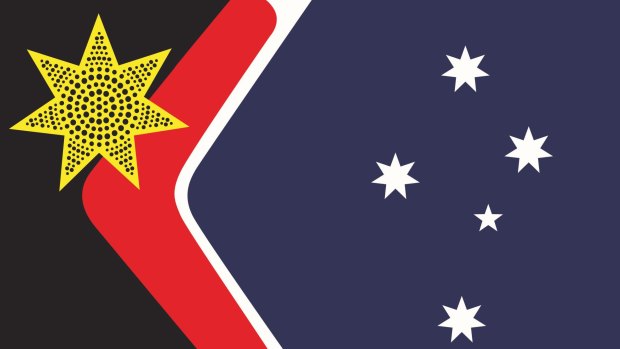 John Blaxland's proposed design for a new Australia flag.