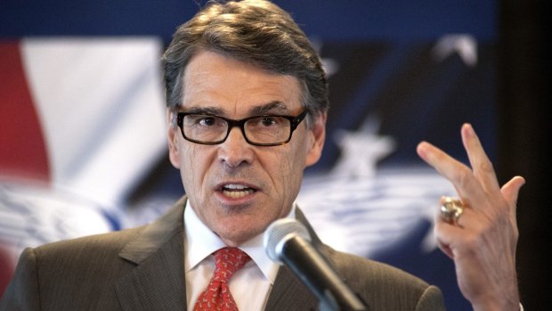 Former Texas governor Rick Perry warned that the campaign for the Republican nomination needed to be about "principles, not personalities".