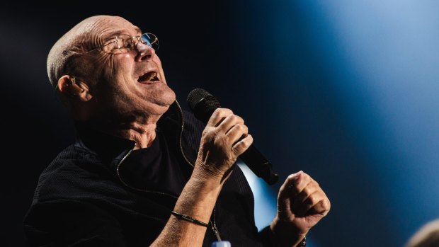 Phil Collins performs in Melbourne during his 2019 tour of Australia. 