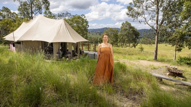 Boydell's in the Hunter Valley. At $950 for two nights, her glamping experience is booked out all weekends into July.