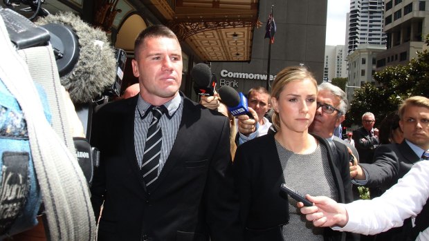 Cleared: Sydney Roosters player Shaun Kenny-Dowall leaves court.