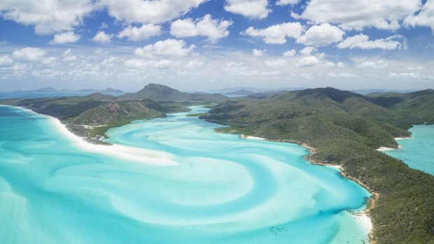 Sail the warm, clear waters around the 74 Whitsunday islands off northern Queensland.