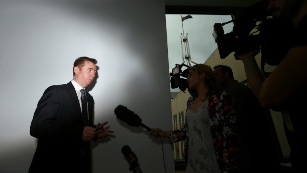 Australian Medical Association (AMA) President Brian Owler addresses the media in the Parliament House press gallery.