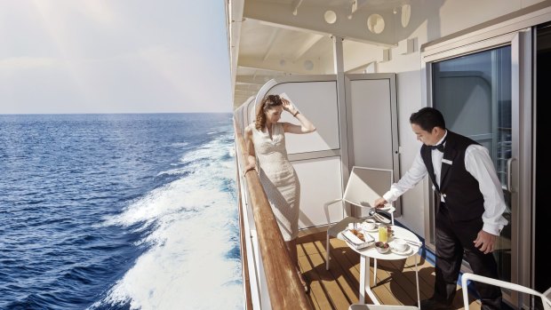 Butlers can create a 'balcony experience', that may include cocktails and sunscreen, or cashmere blankets and hot chocolate.