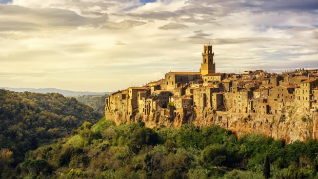 Pitigliano medieval village.