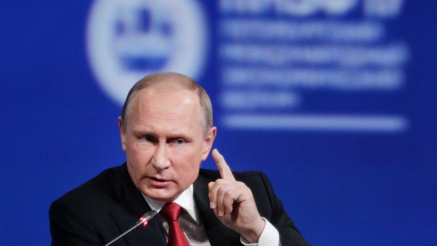 Russian President Vladimir Putin gsays the chemical attack in Syria was provocation to frame Syrian President Bashar al-Assad.