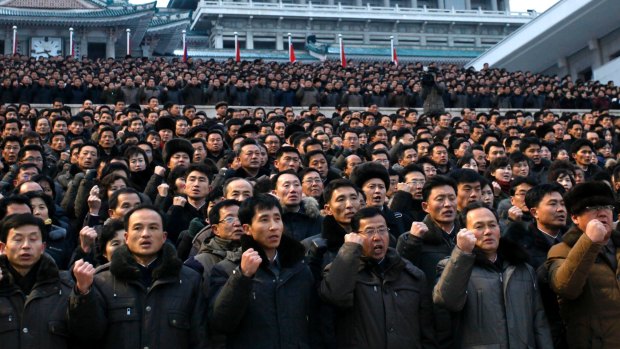 At a rally on Thursday North Koreans to vow to carry out the tasks set by their leader Kim Jong-un in his New Year address.