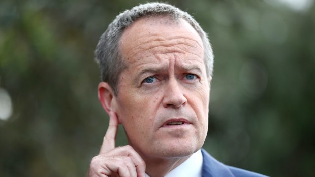 Opposition Leader Bill Shorten addresses the media on Wednesday.