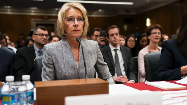 Betsy DeVos is re-evaluating the get-tough policies on campus sexual assault enforced by the Obama administration. 