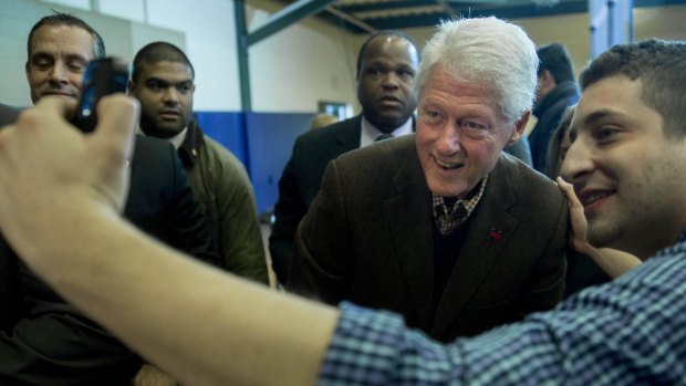 Bill Clinton on the campaign trail again.