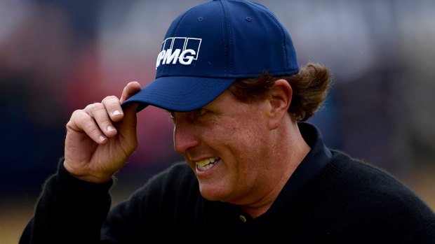 In contention: Phil Mickelson.