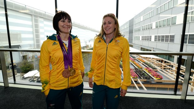 Medal buddies: Cyclist Anna Meares is a likely flagbearer for Rio in Pearson's absence