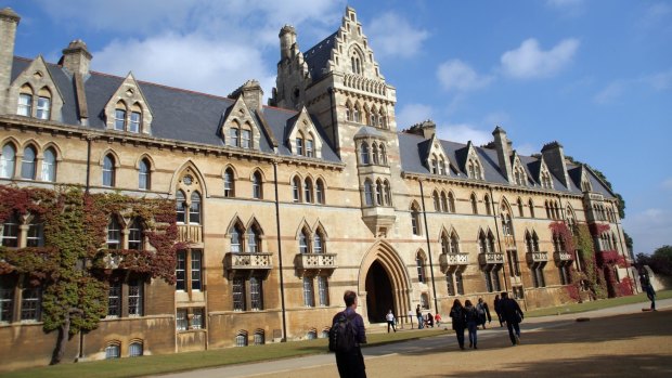 World famous university: Alumni of Oxford's Christ Church College include Albert Einstein and W.H. Auden.