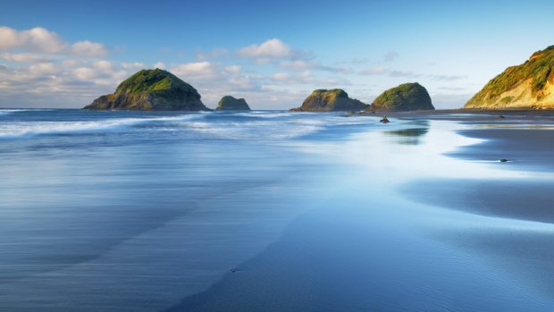 Sugar Loaf Islands, just off the coast at New Plymouth.