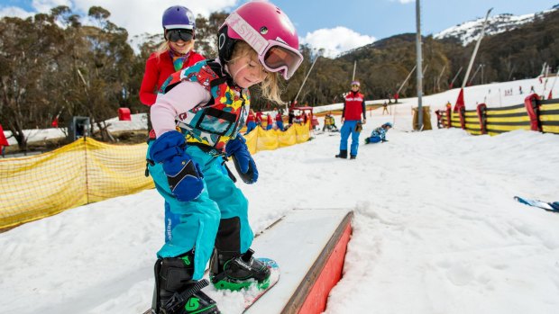 Skiing for the first time can be super overwhelming for kids.