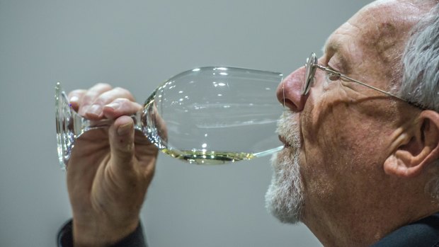John "Chippy" Payne has been a steward at the National Wine Show for 40 years. 