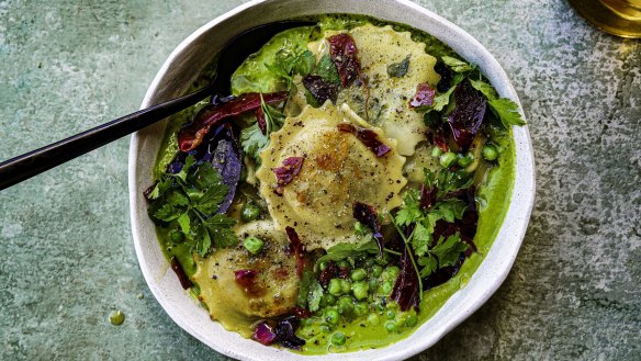 Pea and ham soup, but make it pasta.