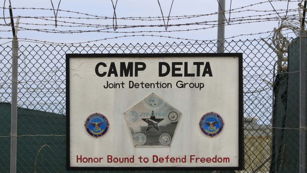 Camp Delta at the US Naval Base at Guantanamo Bay, Cuba.
