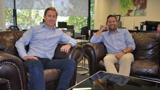Rod Hamersley and Adam Zorzi are managing the project from an open plan shared office.
