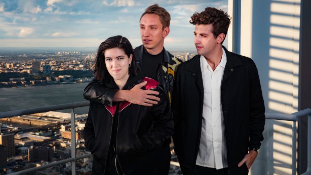 The xx (from left): Romy Madley Croft, Oliver Sim and Jamie Smith. 