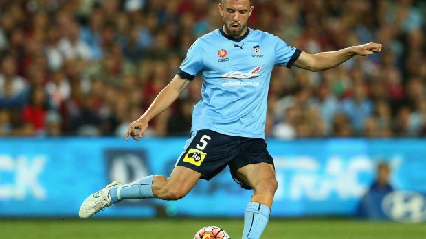 Eye on the ball: Matt Jurman of Sydney FC.