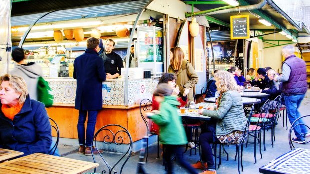 Marche des Enfants Rouges is the oldest covered market in Paris, known for its fresh produce and a variety of food stalls.