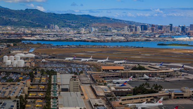 Daniel K. Inouye International Airport HNL, also known as Honolulu International Airport.