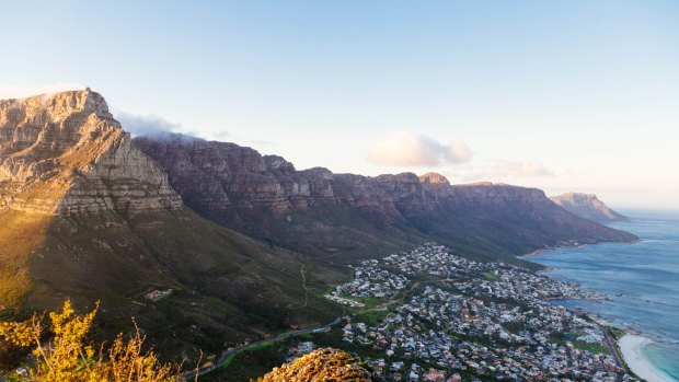 Table Mountain and the Twelve Apostles.