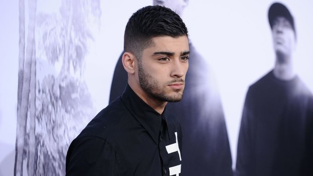 Zayn Malik attends the premiere of <i>Straight Outta Compton</i> in Los Angeles in August.