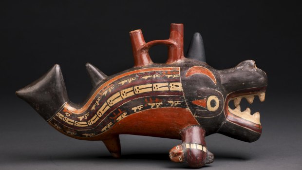 Inca killer whale vessel, circa 300 AD.

