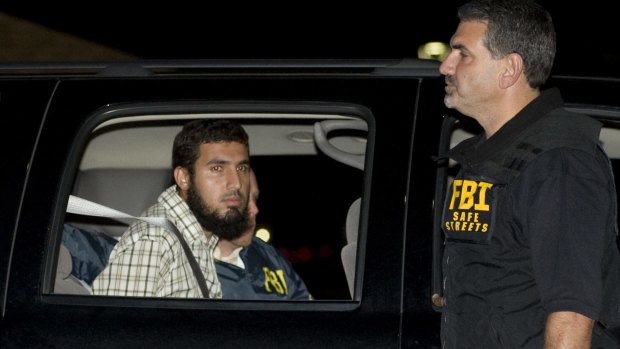 Terrorism suspect Najibullah Zazi is arrested by FBI agents in Aurora, Colorado in September 2009. 