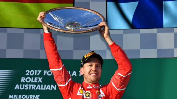 Melbourne winner: Ferrari's Sebastian Vettel.