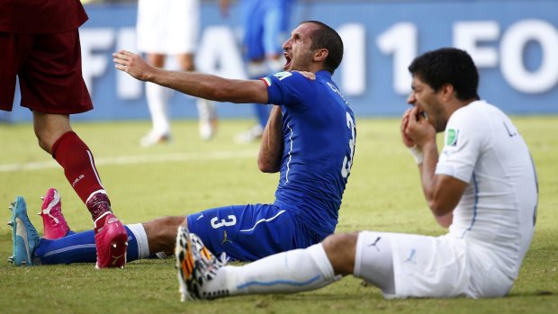 The moment of tooth: when Luis Suarez bit Giorgio Chiellini in a World Cup encounter in Brazil.