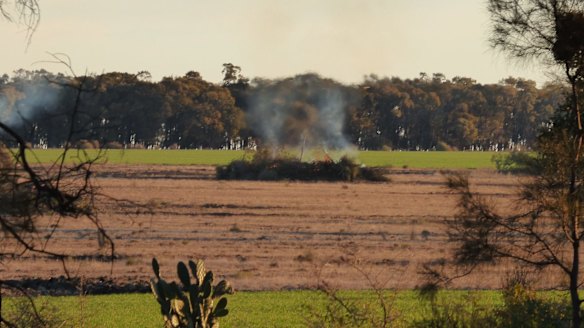 Pictures taken by murdered Environmental Officer Glen Turner of land clearing shortly before he was slain.