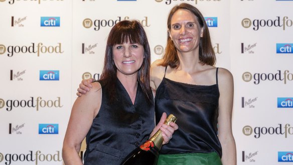 Citi Service Excellence award winner Caterina Borsato (left) from Caterina's Cucine e Bar with Tanya Smith from Citi.