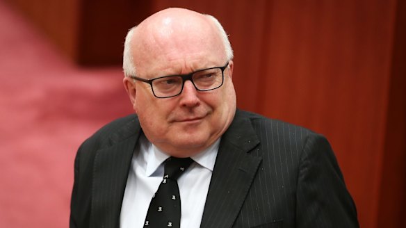 Wedding fan: Attorney-General George Brandis.