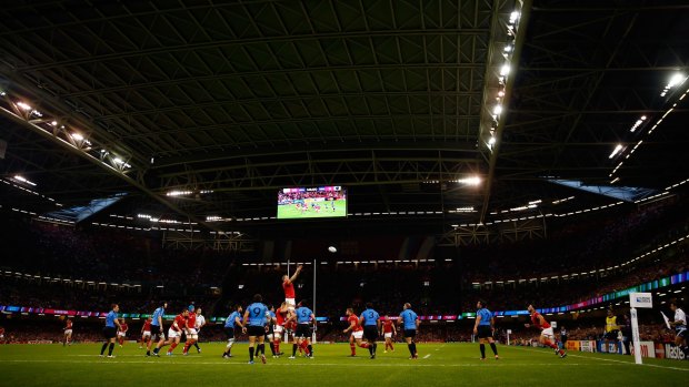 Wales win another lineout at Millennium Stadium on Sunday.