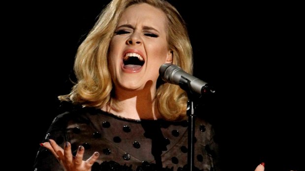 Adele at her record-breaking concert. 